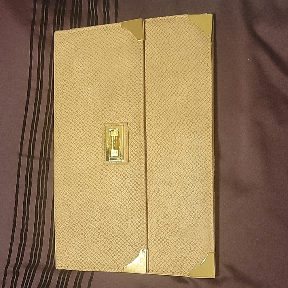 Nude pink Hard clutch wristlet